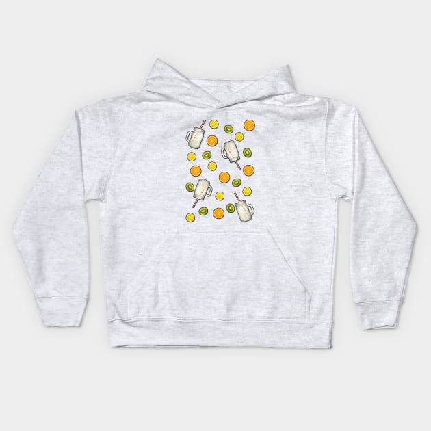 Summer Fruit Kids Hoodie by PrintablesPassions